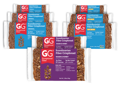 GG Scandinavian Fiber Crispbread with Oatbran (Pack of 8)